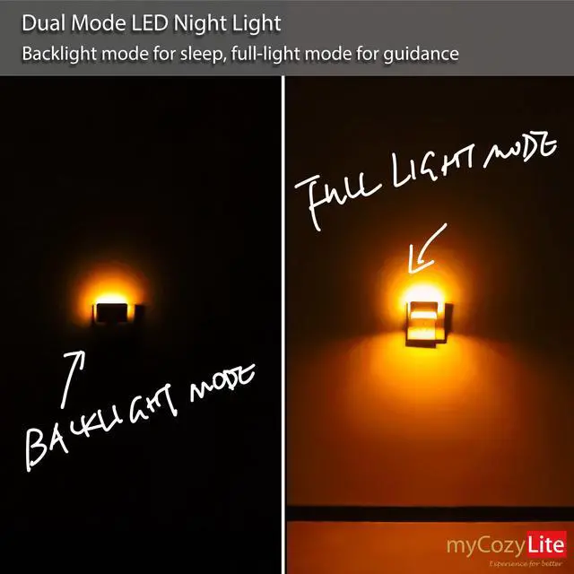 Alt view image 4 of 7 - Amber Night Light Plug in, Dual Light Modes Adjustable, Dusk to Dawn Sensor, Automatic ON Off, 2 Pack Night Lights Plug into Wall for Bedroom, Bathroom, Kitchen, Hallway, Stairway