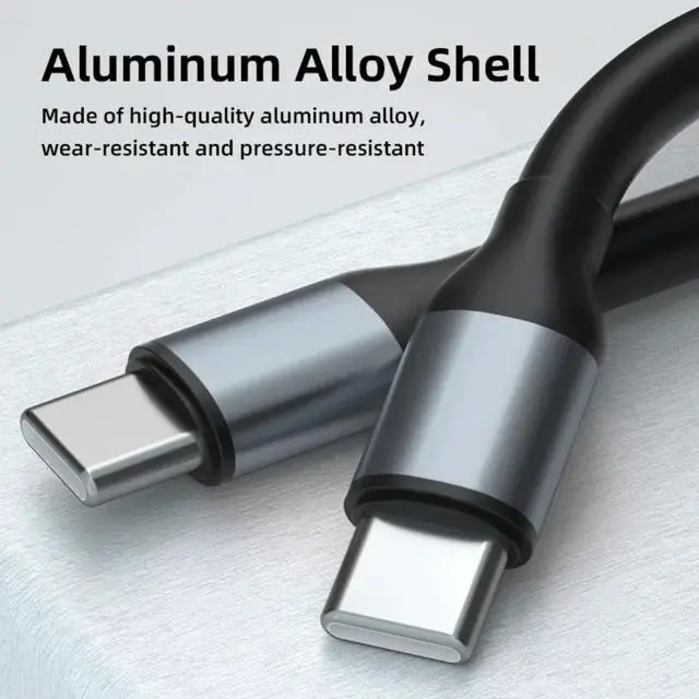 Alt view image 4 of 6 - USB-C to USB-C 60W Fast Charger Cable, 480Mbps Speed, USB-IF Certified, for Fast Charging Apple iPhone 16/15, iPad, MacBook, Samsung Galaxy, Tablets, Laptops, 2 Pack (Gray, 3 ft)