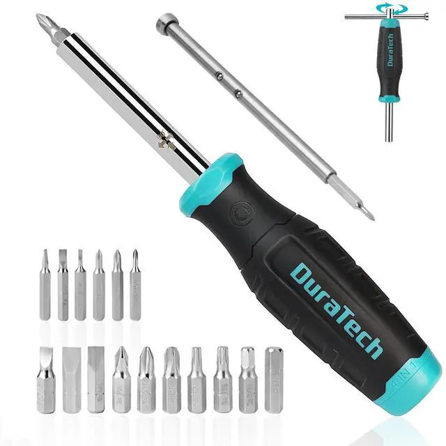 Main image of Multi-Bit Screwdriver Set, 18-in-1 Precision T-Bar Repair Tool