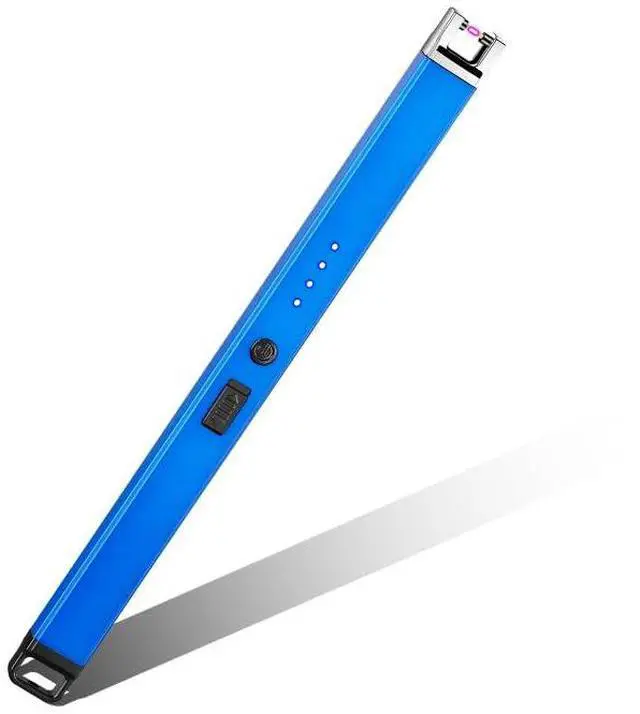 Main image of Lighter Electric Arc Lighters for Candle, Long Neck Flameless & Windproof Rechargeable USB, Camping BBQ (Blue)