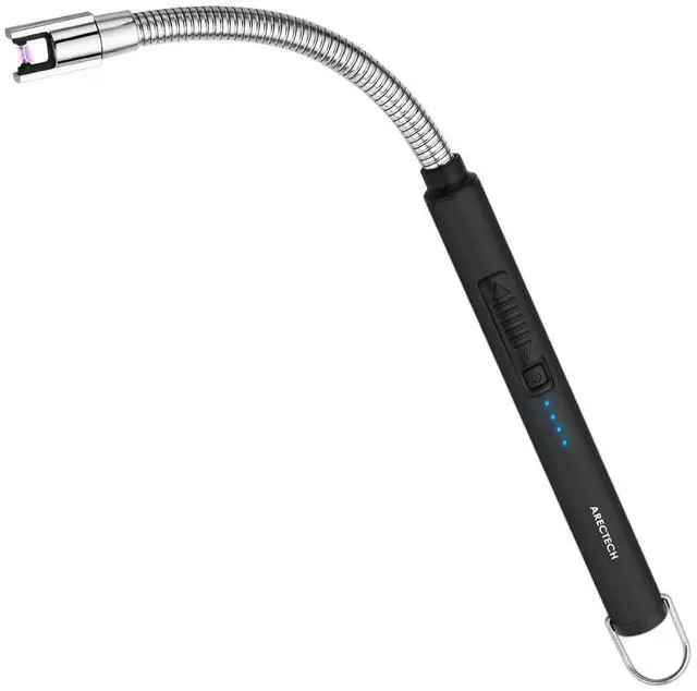Main image of Electric Arc Candle Lighter Flameless Rechargeable USB Long Lighter for Candle Cooking BBQs Fireworks Black