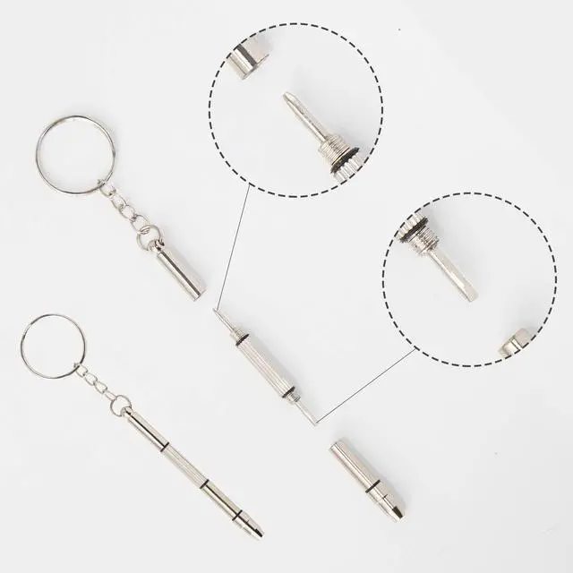 Alt view image 5 of 7 - 1000pcs Micro Eyeglass Sunglass Repair Screws, Nuts Assortment Stainless Steel Screws for Spectacles Watch with (Screwdriver)