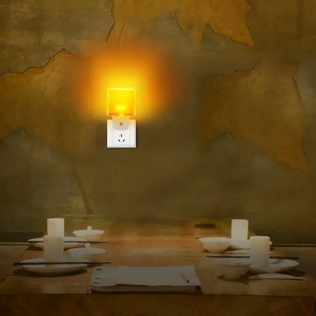 Alt view image 5 of 7 - Night Lights Plug into Wall, UL Listed Soft Warm Amber Color Dusk to Dawn Sensor Plug in Night Light for Baby, Kids, Adults, Bedroom, Hallway, Kitchen, Bathroom, Stairs 2 Pack