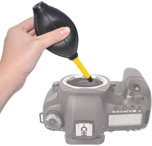 Alt view image 4 of 6 - Dust Cleaner Kit Strong Cleaning Air Blower + Soft Brush Blower for Camera & Camcorder, Lens, LCD Screens, etc + Microfiber Cloth
