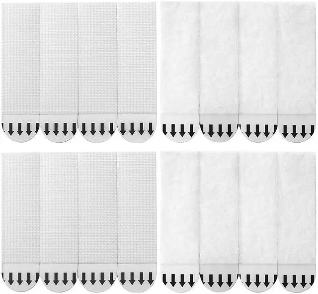 Main image of Medium Picture Hanging Strips Heavy Duty,20-Pairs(40 Strips) Sticky Picture Hangers for Walls Hanging Without Nail,Damage Free No Nails Refill Adhesive Poster Frame Mounting, White