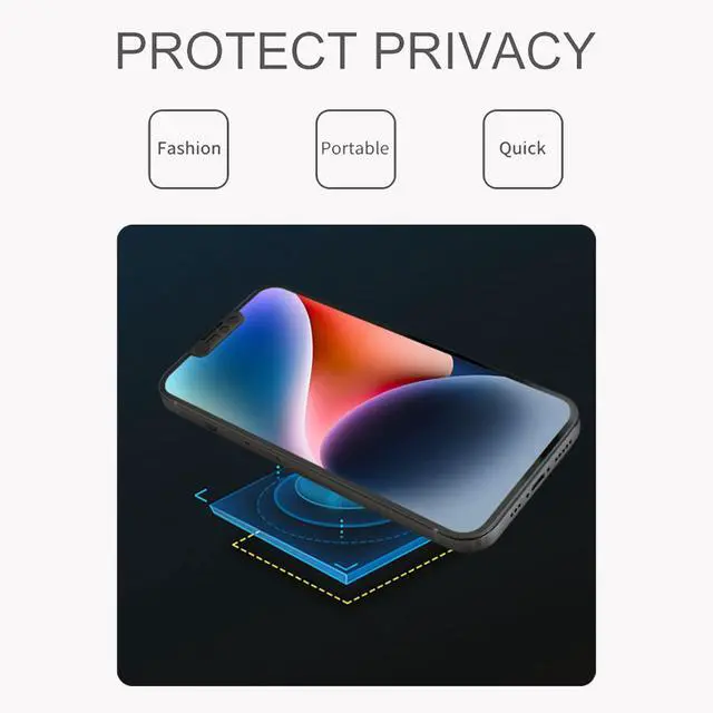 Alt view image 6 of 7 - Phone Front Camera Cover,Webcam Cover Compatible for iPhone 17e /16e / 14/14 Plus / 13/13 Mini /13 Pro / 13 Pro Max,Protect Privacy and Security,Not Affect Face ID, 2 Pack-Black