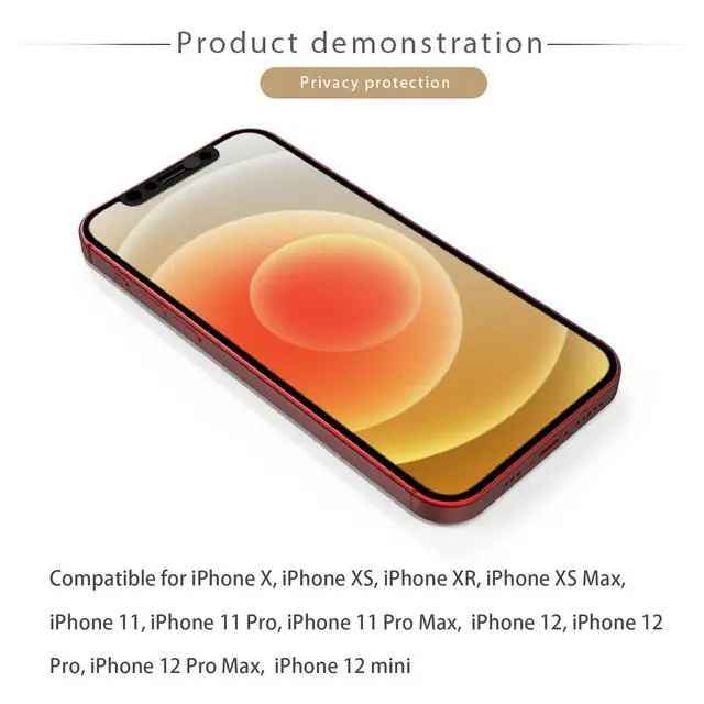 Alt view image 2 of 7 - Phone Front Camera Cover,Webcam Cover Compatible for iPhone X/XS/XR/XS Max, iPhone 11/11 Pro/11 Pro Max,iPhone 12/12 Mini /12Pro /12Pro Max,Protect Privacy and Security,Not Affect Face ID(Black)