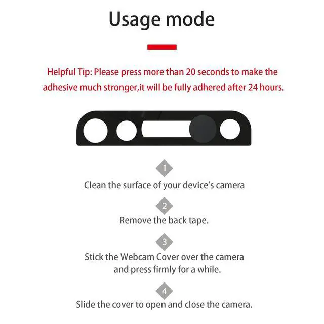 Alt view image 4 of 7 - Phone Front Camera Cover,Webcam Cover Compatible for iPhone X/XS/XR/XS Max, iPhone 11/11 Pro/11 Pro Max,iPhone 12/12 Mini /12Pro /12Pro Max,Protect Privacy and Security,Not Affect Face ID(Black)