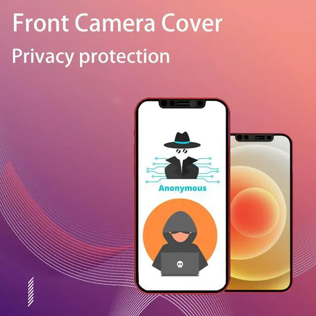 Alt view image 7 of 7 - Phone Front Camera Cover,Webcam Cover Compatible for iPhone X/XS/XR/XS Max, iPhone 11/11 Pro/11 Pro Max,iPhone 12/12 Mini /12Pro /12Pro Max,Protect Privacy and Security,Not Affect Face ID(Black)