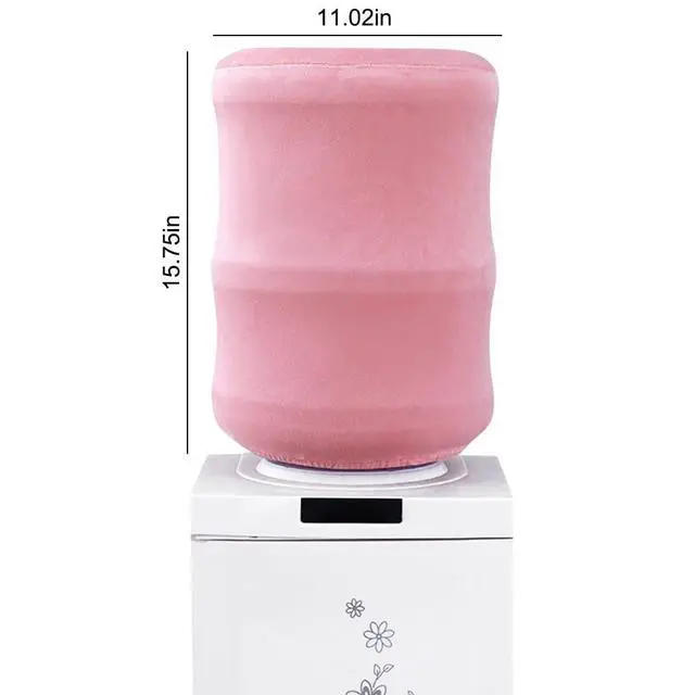 Alt view image 2 of 5 - 5 Gallon Water Dispenser Barrel Dust Proof Cover High Stretchy Water Jug Cover Reusable Water Bottle Cover 5 Gallon Water Cooler Cover for Home Office Hotel(Pink)