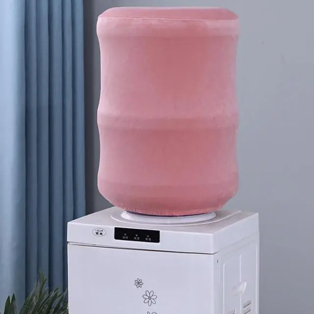 Alt view image 5 of 5 - 5 Gallon Water Dispenser Barrel Dust Proof Cover High Stretchy Water Jug Cover Reusable Water Bottle Cover 5 Gallon Water Cooler Cover for Home Office Hotel(Pink)