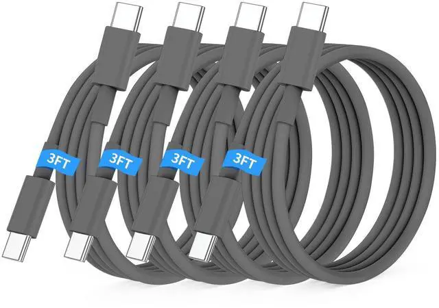 Main image of USB C to USB C Cable 3FT for Apple iPhone 17 16 Charger Cord 4Pack