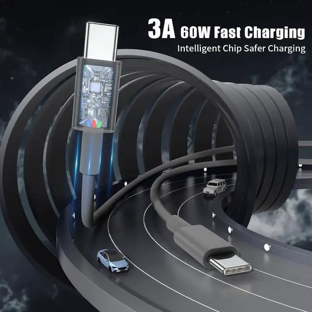 Alt view image 5 of 7 - USB C to USB C Cable 3FT for Apple iPhone 17 16 Charger Cord 4Pack