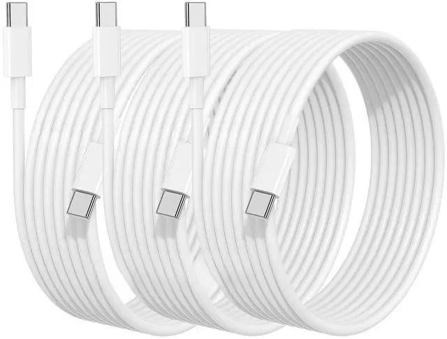 Main image of USB C to C Charging Cable for iPhone 17 16 15 Charger Cord,3Pack 6FT Apple C to C Cable Fast Charging for iPhone 17 16 Pro Max/15 Pro/16/16e/15/Air,MacBook Pro,iPad 11/10 inch