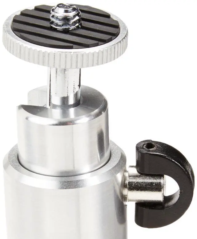 Alt view image 3 of 5 - Lightweight Portable Mini Travel Tripod with 360° Ball Head, Adjustable Height, Desktop, Black