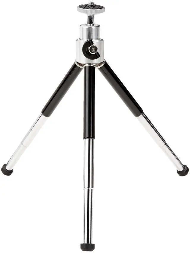 Main image of Lightweight Portable Mini Travel Tripod with 360° Ball Head, Adjustable Height, Desktop, Black