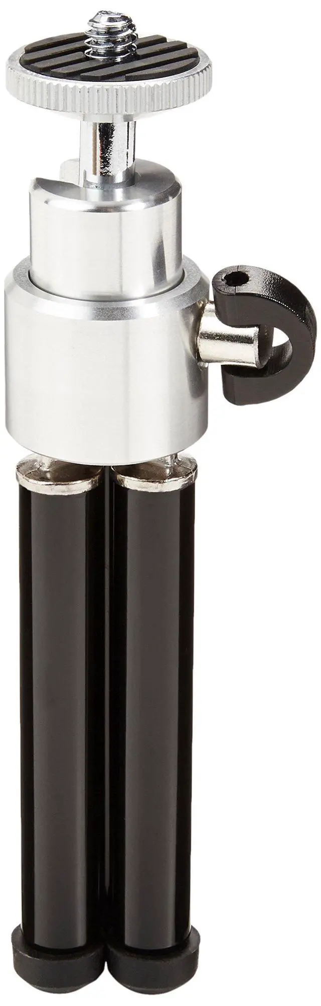 Alt view image 4 of 5 - Lightweight Portable Mini Travel Tripod with 360° Ball Head, Adjustable Height, Desktop, Black