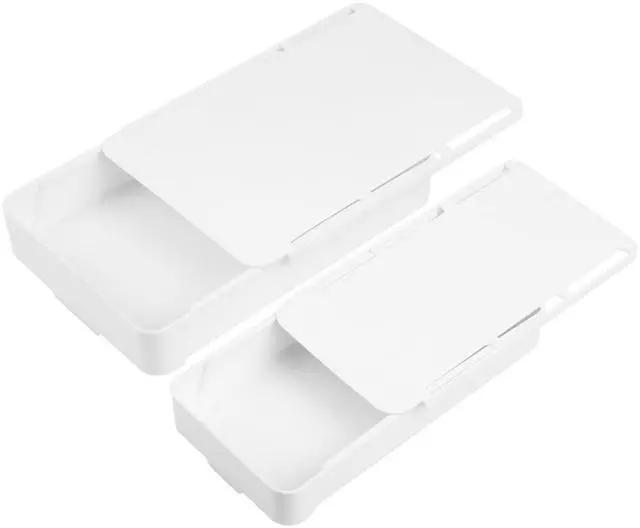 Main image of 2pcs Under Desk Drawers - Self-Adhesive Hidden Undermount,under desk drawer
