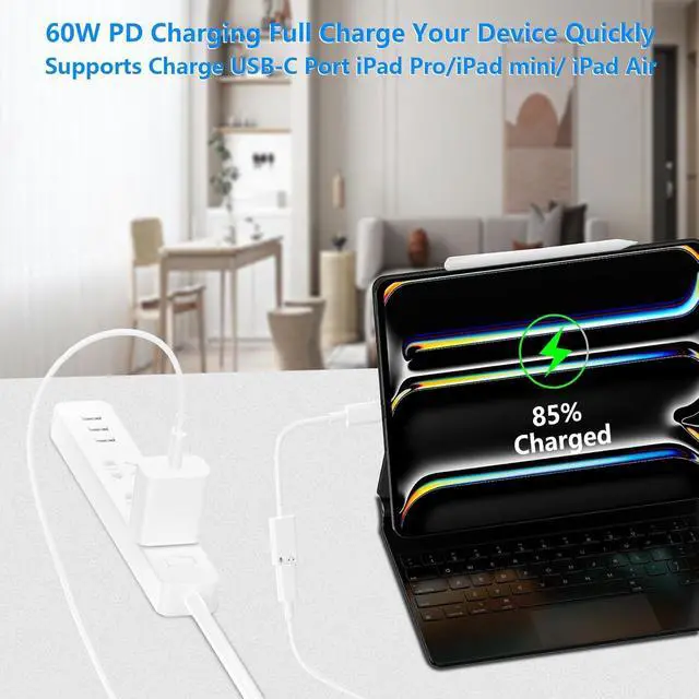 Alt view image 5 of 7 - USB C to Lightning Adapter Compatible with iPhone 17 16 15 Pro Max, 27W PD Fast Charging, Data Sync & Audio Output Support, Type C Male to Lightning Female Converter for iPad Air/Mini
