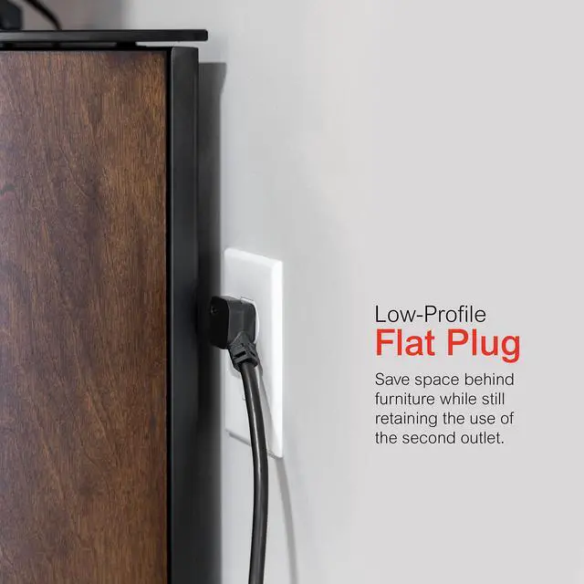 Alt view image 6 of 7 - Power Strip, 6 Outlet Extender, 7 Ft Extension Cord