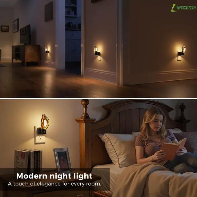 Alt view image 2 of 7 - Night Light, Night Lights Plug into Wall, Agate Nightlight