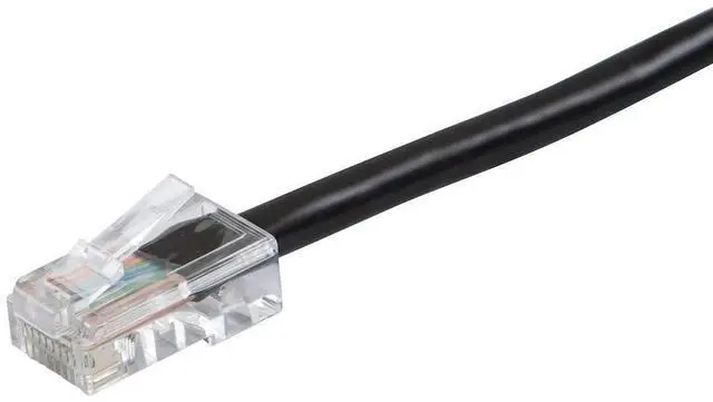 Alt view image 2 of 2 - Cat6 Ethernet Patch Cable - RJ45, Stranded, 550Mhz, UTP, 24AWG, 15 Feet, Black - Zeroboot Series