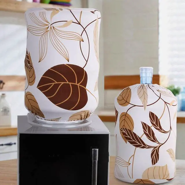 Alt view image 6 of 6 - 5 Gallon Water Dispenser Bucket Dust Cover, Stretchy Fabric Water Barrel Decorative Covers, Water Dispenser Bottle Protective Cover Suit for Home Office Hotel