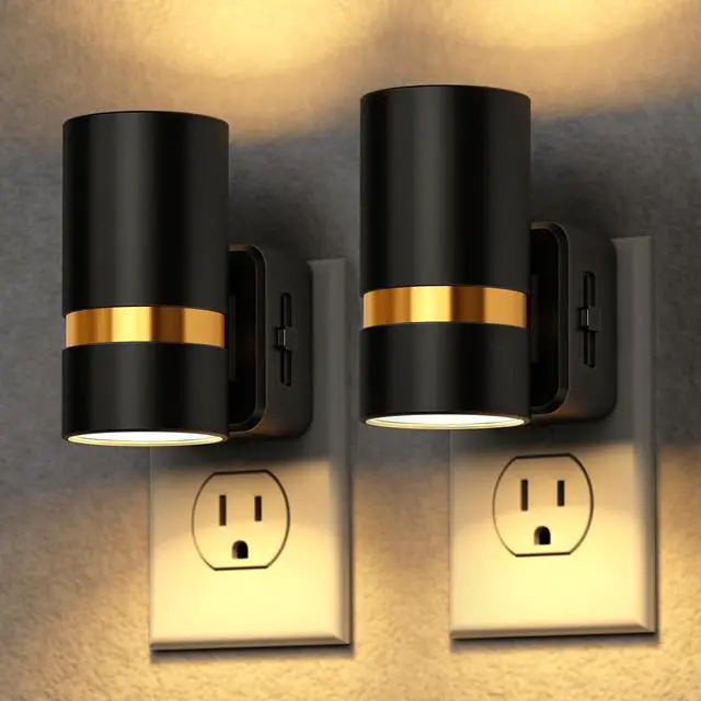 Main image of LED Night Light, 2 Pack, Dimmable Night Light Plug in