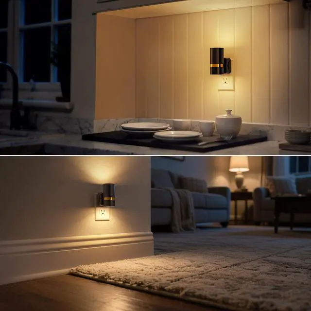 Alt view image 5 of 7 - LED Night Light, 2 Pack, Dimmable Night Light Plug in