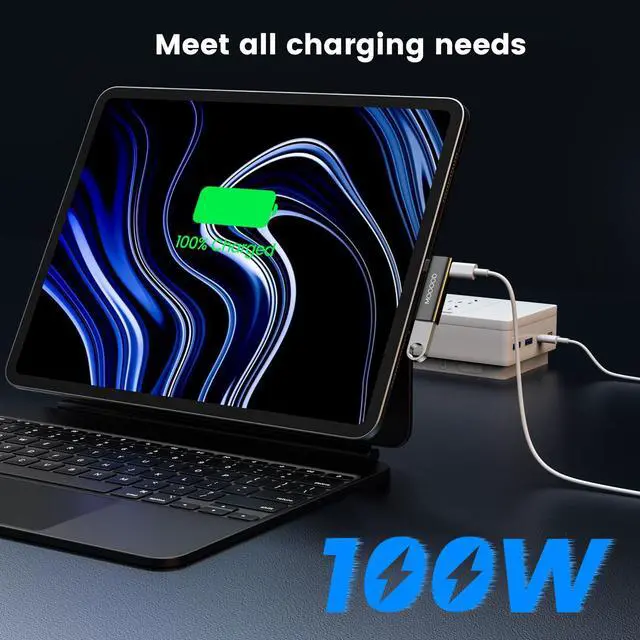 Alt view image 4 of 7 - 2-in-1 USB C OTG Adapter with 100W PD Charging