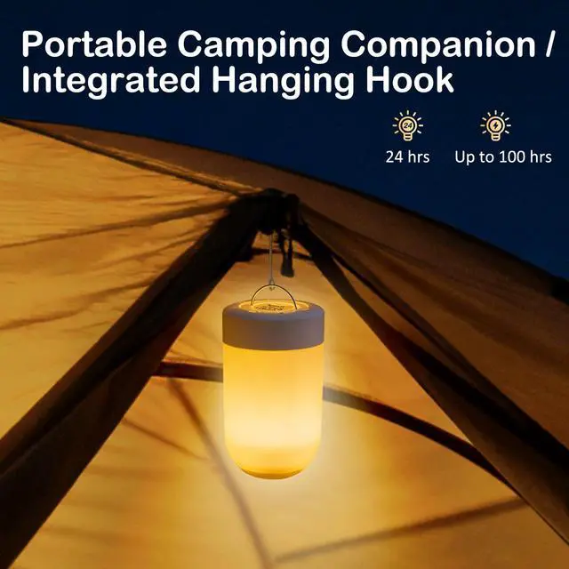 Alt view image 2 of 7 - Rechargeable Night Light, Portable Bedside Lamp, Touch Dimmable Table Lamp for Nightstand, Reading & Nursery, 3 Color Temperatures, USB Rechargeable