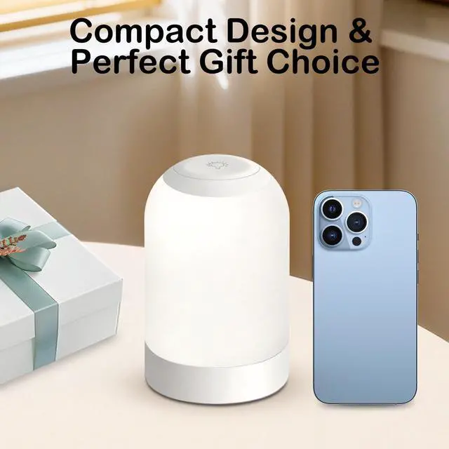 Alt view image 7 of 7 - Rechargeable Night Light, Portable Bedside Lamp, Touch Dimmable Table Lamp for Nightstand, Reading & Nursery, 3 Color Temperatures, USB Rechargeable