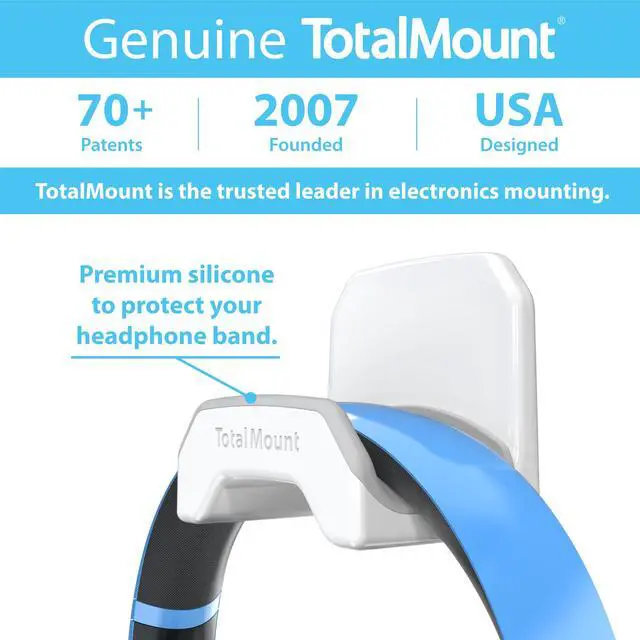 Alt view image 6 of 6 - Gaming Headset Hanger Removable Adhesive Strips (White)