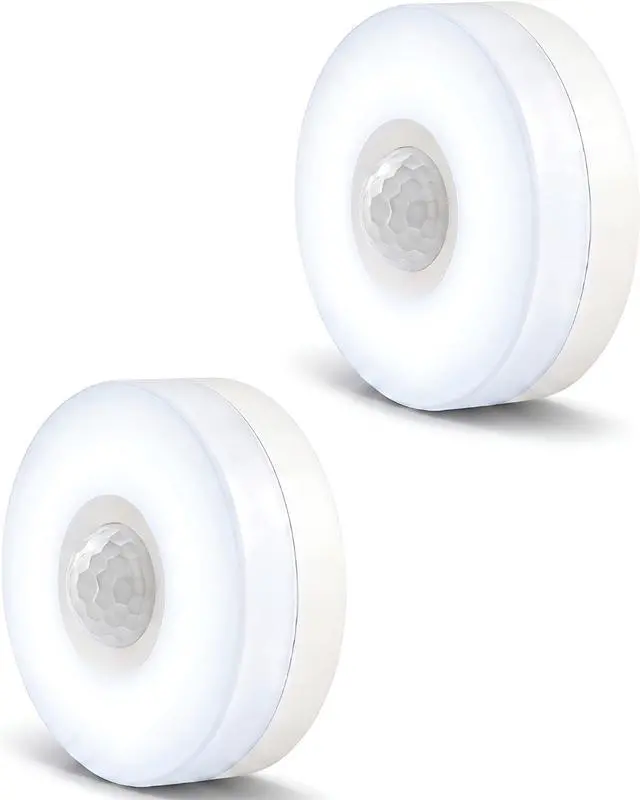 Main image of Motion Sensor Night Light - Plug-in 6000K Cool White Anti-Glare LED Nightlight, Ultra Bright Cozy Soft Glow Not Dazzling for Hallway, Stairs, Garage, Bedroom, Bathroom, Garage, Kitchen, 2 Pack