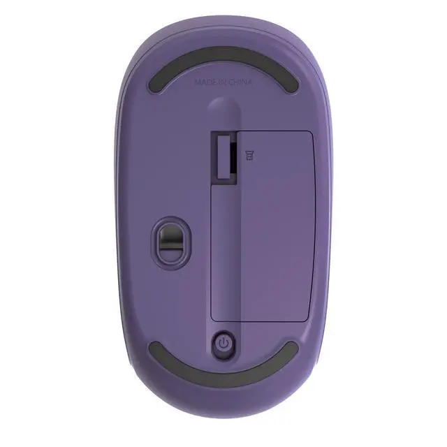 Alt view image 7 of 7 - Wireless Mobile Mouse 1850 Designed by Microsoft Compact, Comfortable, Right/Left Hand Use, 6-Month Battery Life, Nano Transceiver, Works with Mac/Windows 8/10/11 (Purple)