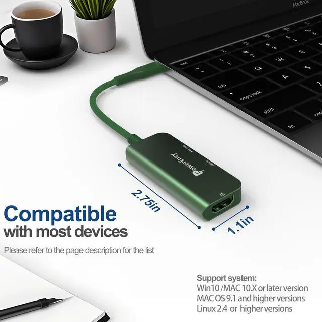 Alt view image 5 of 6 - USB HUB,3-in-1 USB C Charging PD 100W,4K HDMI Adapter, USB A 3.0 Port 5Gbps Aluminum Portable Type C Adapter for MacBook Pro, MacBook Air, iPad Pro, XPS and More