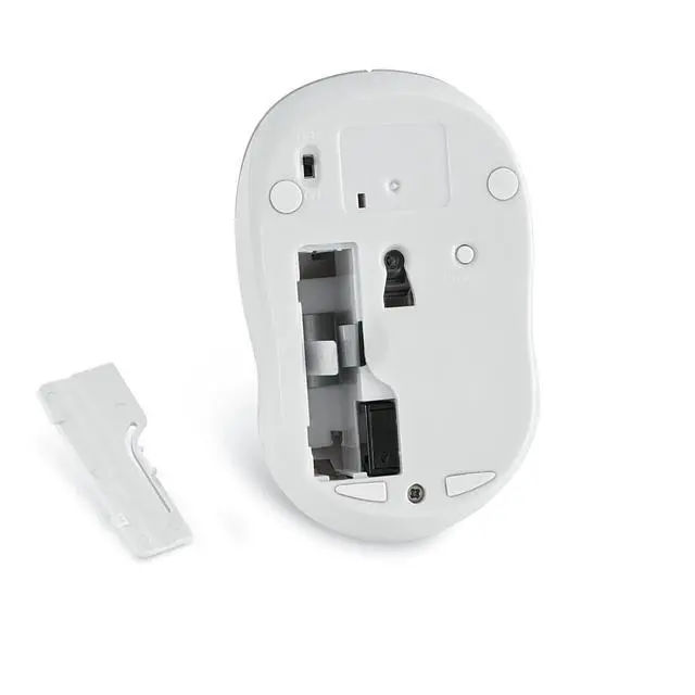 Alt view image 2 of 7 - 2.4G Wireless LED Silent Mouse - Noiseless and Silent Click Computer Mouse with Nano Receiver for Mac and PC - Silver