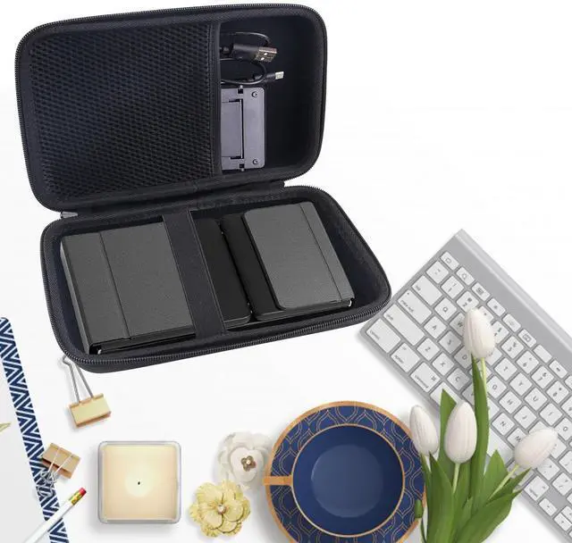 Alt view image 6 of 6 - Hard Carrying Case Compatible with ProtoArc Foldable Bluetooth Keyboard, XK01/XK01 TP/ XK01 Plus Folding Wireless Portable Keyboard with Numeric Keypad (Bag Only)