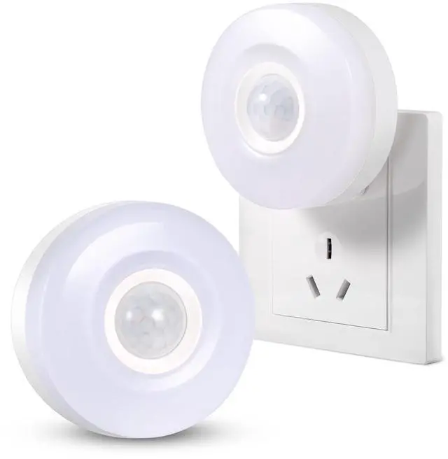 Main image of Night Lights Plug Into Wall, 200LM Bright Plug in Night Light, Motion Sensor Nightlights Plugin Wall Decorative for Home (Cool White 2Pack)