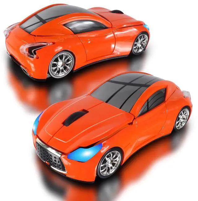Main image of Car Mouse, Wireless Mouse (Orange)