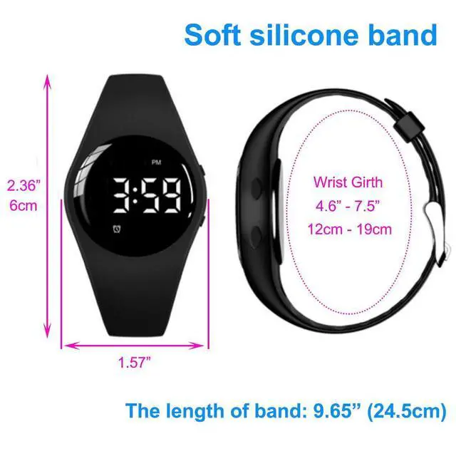 Alt view image 3 of 4 - Water Resistant Potty Training Watch Rechargeable Vibrating Alarm Reminder Watch Silent Wake Up Wristband - with 15 Alarms