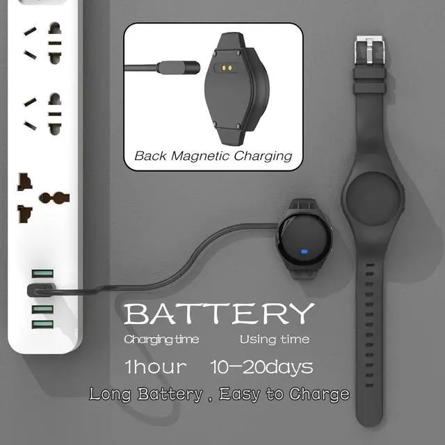 Alt view image 4 of 4 - Water Resistant Potty Training Watch Rechargeable Vibrating Alarm Reminder Watch Silent Wake Up Wristband - with 15 Alarms