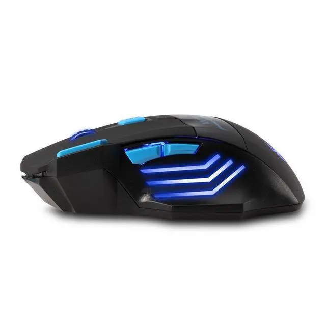 Alt view image 6 of 6 - Wireless Mouse,4 Adjustable DPI,7 Buttons,Ergonomic Design,Energy-Saving,2.4GHz with USB Receiver,Optical Portable Mouse for PC,Mac,Laptop,Black