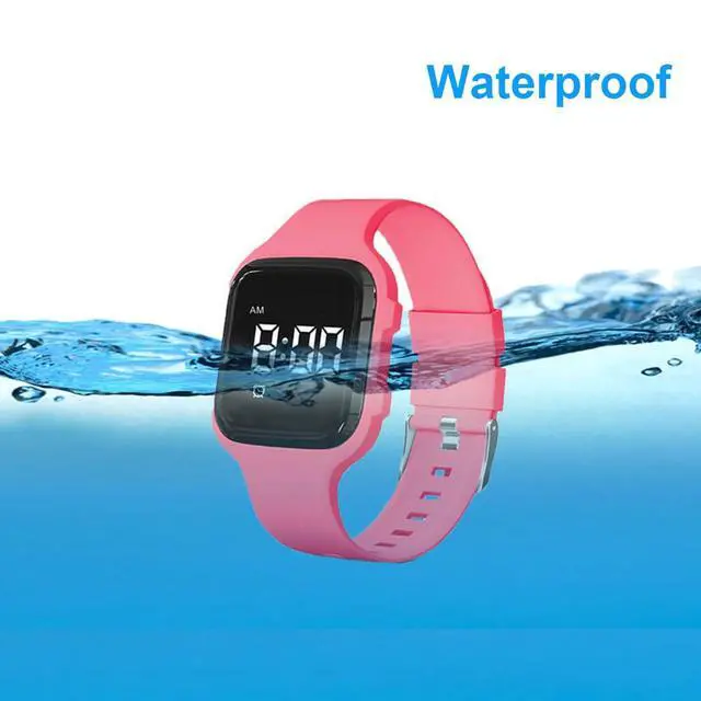 Alt view image 4 of 4 - Vibrating Alarm Watch Water Resistant Wake Up Wristband Silent Pill Reminder Watch - with Timer and 15 Daily Alarms