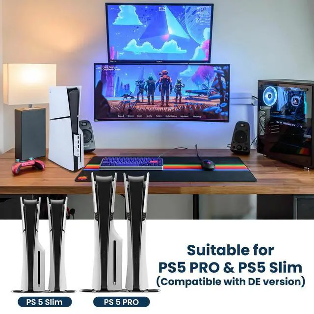 Alt view image 6 of 7 - USB Hub for PS5 Slim & PS5 Pro USB Port Extender High-Speed Expansion Hub Extender PlayStation 5 Slim & PlayStation 5 Pro Adapter with 3 USB + 2 Type C Port(One Up to 10Gbps)