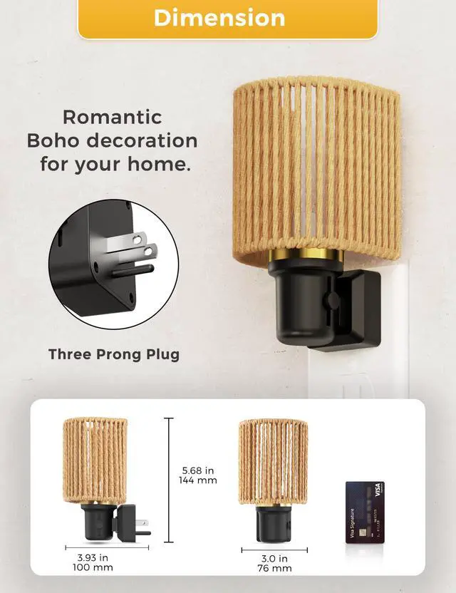Alt view image 5 of 7 - Night Lights Plug into Wall, Plug in Night Light Dimmable 100LM