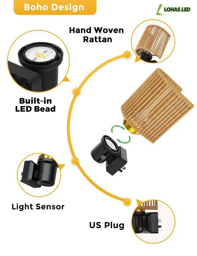 Alt view image 4 of 7 - Night Lights Plug into Wall, Plug in Night Light Dimmable 100LM