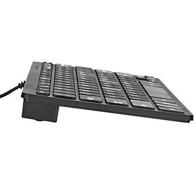 Alt view image 4 of 7 - USB Mini Slim Wired 78 Key Small Super Thin Compact Keyboard for Desktop Laptop PC Win 7 Mac (Black)