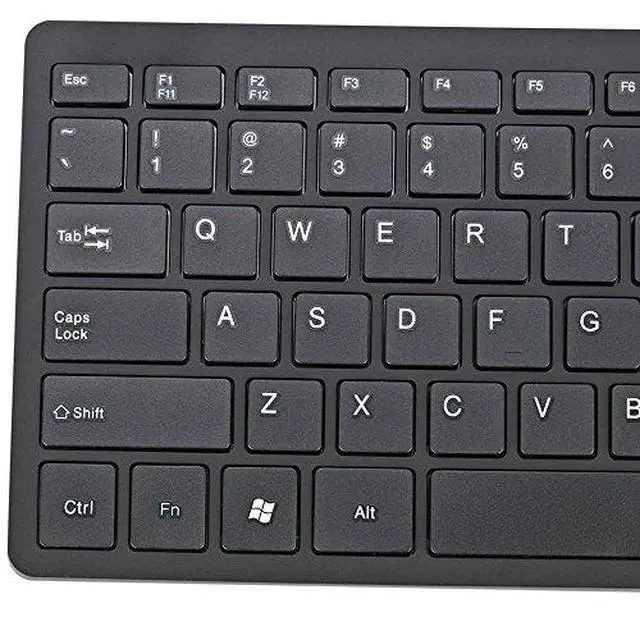 Alt view image 5 of 7 - USB Mini Slim Wired 78 Key Small Super Thin Compact Keyboard for Desktop Laptop PC Win 7 Mac (Black)