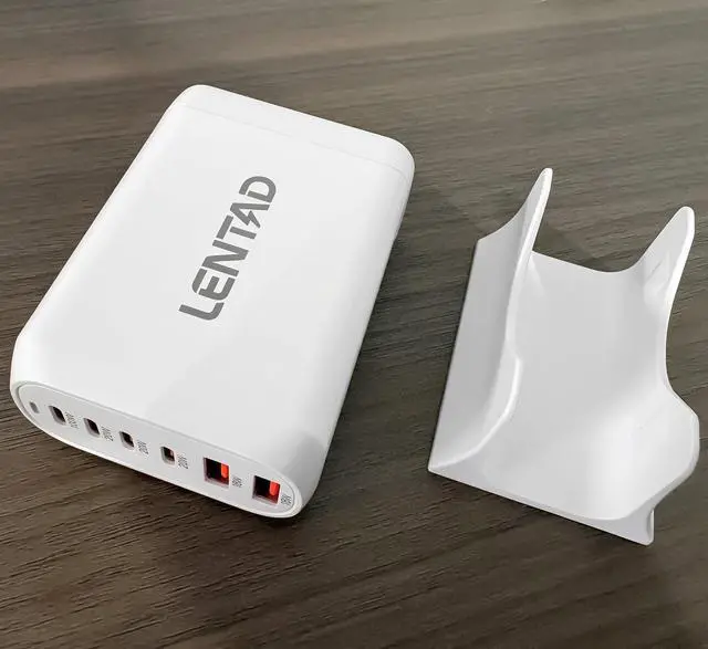 Alt view image 4 of 7 - 200W USB C Charger, 6 Ports USB C Fast Charging Station, GaN III PD QC Desktop Charger Block for Multiple Devices, Compatible with MacBook, DELL, Tablet iPad, iPhone, Samsung Galaxy, White